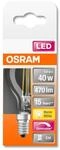 Osram LED Retrofit CLASSIC P DIM, 5W = 40W, 470 lm, E14, 320&deg;, 2700 K