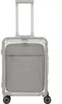 Travelite NEXT Trolley S mit Vortasche 4 Rollen (55cm) - Silber Koffer24