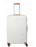 Travelite BALI Trolley mit 4 Rollen Gr&ouml;&szlig;e L - Weiss/Cognac Koffer24