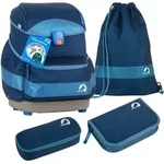 finkid BUDDY EKO SPORT 4tlg. Schulranzenset - denim/dove Koffer24