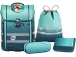 McNeill McNeill Schulranzen-Set PERFECTO 5tlg. - Gradient Blue Lagoon Koffer24