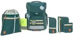 L&auml;ssig School Set Slim Unique Schulranzenset 6tlg. - dark green Koffer24