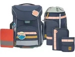 L&auml;ssig School Set Slim Unique Schulranzenset 6tlg. - navy Koffer24