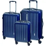 Check.IN 3-tlg. Kofferset LONDON 2.0 mit 4 Rollen - carbon blau Koffer24