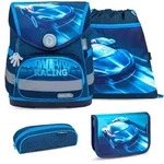 Belmil Belmil Compact ergonomisches Schulranzen-Set 4-teilig "Racing Blue Neon"