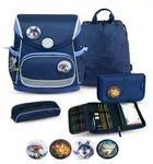 Belmil Premium Compact Plus Schulranzenset 5-teilig - Topographic Koffer24