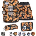 Belmil Motion ergonomisches Schulranzenset 5tlg. - Orange Camouflage Koffer24