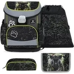 Belmil Belmil Mini-Fit ergonomisches Schulranzen-Set 4-teilig "Black Panther"