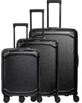 Travelite MILLENNIUM 3-tlg. Trolleyset L/M/S - Black Koffer24
