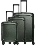 Travelite MILLENNIUM 3-tlg. Trolleyset L/M/S - Pine Green Koffer24