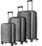 Travelite AIR BASE 3tlg. Set L/M/S (4 R&auml;der) - Anthrazit Koffer24
