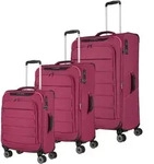 Travelite SKAII Kofferset 4 Rollen Gr&ouml;&szlig;e L/M/S - Abendrot Koffer24