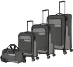 Travelite VIIA Kofferset 4 Rollen Gr&ouml;&szlig;e L/M/S + Reisetasche - Schiefer Koffer24
