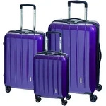 Check.IN 3-tlg. Kofferset LONDON 2.0 mit 4 Rollen - lila Koffer24