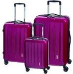 Check.IN 3-tlg. Kofferset LONDON 2.0 mit 4 Rollen - beere Koffer24