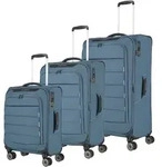 Travelite SKAII Kofferset 4 Rollen Gr&ouml;&szlig;e L/M/S - Panoramablau Koffer24