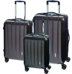 Check.IN 3-tlg. Kofferset LONDON 2.0 mit 4 Rollen - carbon champagner Koffer24