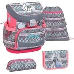 Belmil Mini-Fit ergonomisches Schulranzen-Set 4-teilig - Horse Aruba Blue...