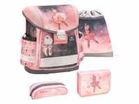 Belmil Classy ergonomisches Schulranzen-Set 4-teilig - Ballerina Black Pink Koffer24