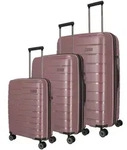 Travelite AIR BASE 3tlg. Set L/M/S (4 R&auml;der) - Flieder Koffer24