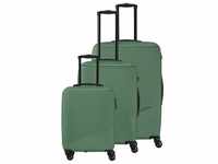 Travelite BALI Kofferset mit 4 Rollen Größe L/M/S - Grün Koffer24