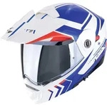 Scorpion ADX-2 Helm LEWIS wei&szlig; blau rot XL 60/61