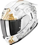 Scorpion EXO-1500 Air Apus perlmutt wei&szlig; grau gold Gr. L 59/60