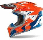 Airoh Aviator 3 Crosshelm Spin orange matt blau wei&szlig; Gr. XL 61/62