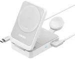 Anker Prime 3-in-1 MagGo Zusammenklappbares kabelloses Ladeger&auml;t 15 W Wei&szlig;