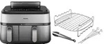 Philips 5000 Series Dual Basket NA555/00 + Garset mit zwei Ebenen