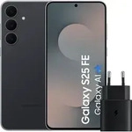 Samsung Galaxy S25 FE 128GB Schwarz 5G + Samsung Ladeger&auml;t 25 Watt Schwarz
