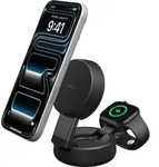 Belkin UltraCharge Pro 2-in-1 MagSafe Kabelloses Ladeger&auml;t mit St&auml;nder Qi2 25...