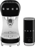 SMEG ECF12BLEU Schwarz + Milchaufsch&auml;umer