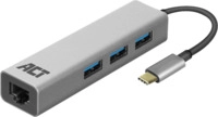 ACT USB-C 3-Ports Hub mit Ethernet