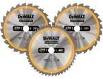 DeWalt Kreiss&auml;geblatt-Set 250 mm 3-teilig 24 T (2x) / 48 T