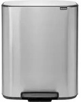 Brabantia Bo Pedal Bin 2 x 30 Liter Edelstahl Fingerprint Proof