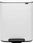 Brabantia Bo Pedal Bin 60 Liter White