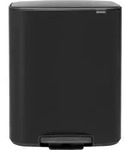 Brabantia Bo Pedal Bin 2 x 30 Liter Matt Black