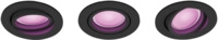 Philips Hue Centura Einbaustrahler White & Color Rund Schwarz Dreierpack