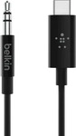 Belkin F7U079bt03-BLK, Belkin Rockstar USB-C auf 3,5 mm Kabeladapter 0,9 m...