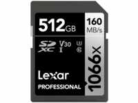 Lexar 50122448, Lexar Professional 1066x SILVER 512 GB SDXC 160 mb/s