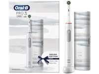 Oral-B 80365695, Oral-B Pro 3 3500 Cross Action Weiß mit Pastellfarbenem Etui