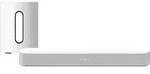 Sonos Beam Gen2 + Sub Mini Wei&szlig;