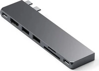 Satechi ST-HUCPHSM, Satechi USB-C Pro Hub Slim Adapter - Space Grau