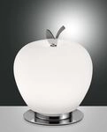 Fabas Luce LED-Tischleuchte Wendy Chrom wei&szlig; 3762-30-138 8019282546306
