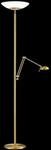 GKS Knapstein LED-Deckenfluter ELSA (mit Lesearm) Messing matt 41.955.03