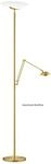 GKS Knapstein LED-Deckenfluter ALMA (mit Lesearm) Nickel matt/Chrom