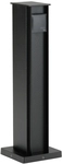 Albert Steckdosens&auml;ule 2-fach Schwarz 662105 4007235621051