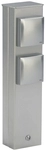 Albert Steckdosens&auml;ule 2-fach Edelstahl 692200 4007235922004