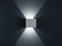 Helestra LED-Wandau&szlig;enleuchte SIRI 44 L 15x15cm silbergrau A28442.46 4022671101028